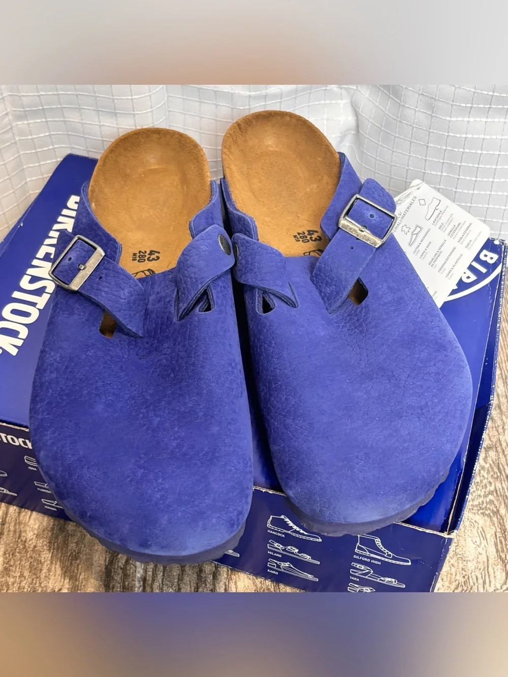 Birkenstock Boston Clog Indigo Blue EU 43 Mens 10